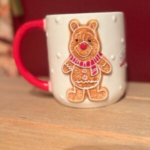 TJ Maxx Viral Festive Gingerbread Winnie the Pooh Mug with Red Handle